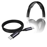 BoxWave Cavo compatibile con Master & Dynamic MW50+ - Cavo DirectSync PD (0,9 m) - USB-C a USB-C (100W), Ricarica intrecciata di tipo C e sincronizzazione rapida - Nero corvino