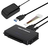 adaptador convertidor ide/sata a usb para discos y lectoras Supervelocidad: USB 3.0 soporta velocidades de transferencia de hasta 5 Gbps (la velocidad de transmisión real está limitada por la configuración del dispositivo conectado). Compatible con USB 1.1/2.0/3.0