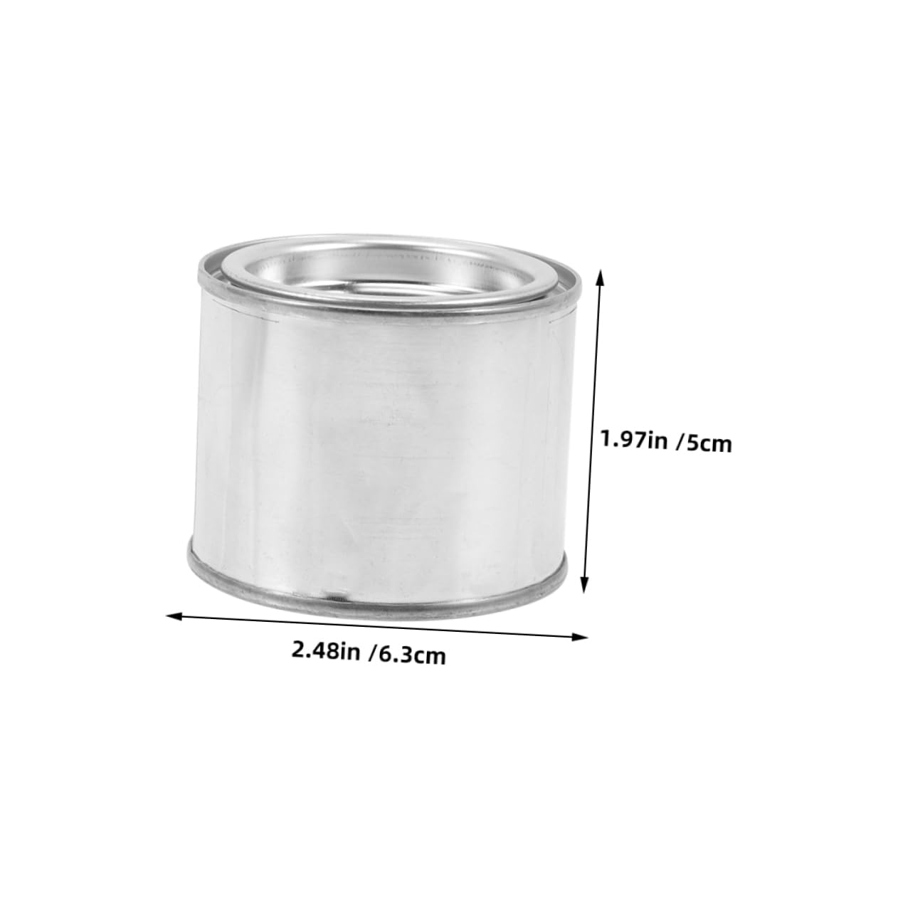 KICHOUSE Sealed Paint Storage Containers 6 Empty Paint Cans Lids for DIY Projects