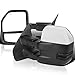 Spec-D Tuning Chrome Power Heated Telescoping Tow Mirrors Smoke LED Signal Compatible with Ford F150 2007-2014
