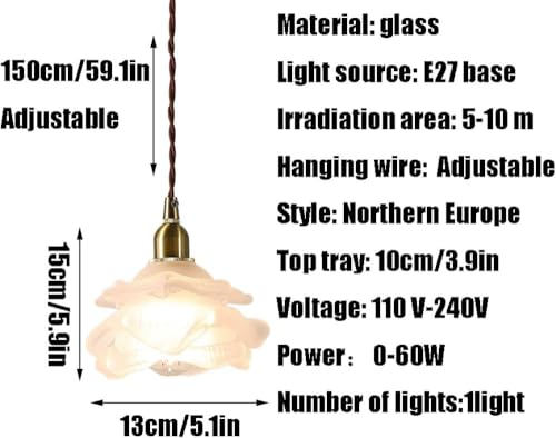 Lámpara E27 de techo colgante LED tipo candelabro de cristal 3