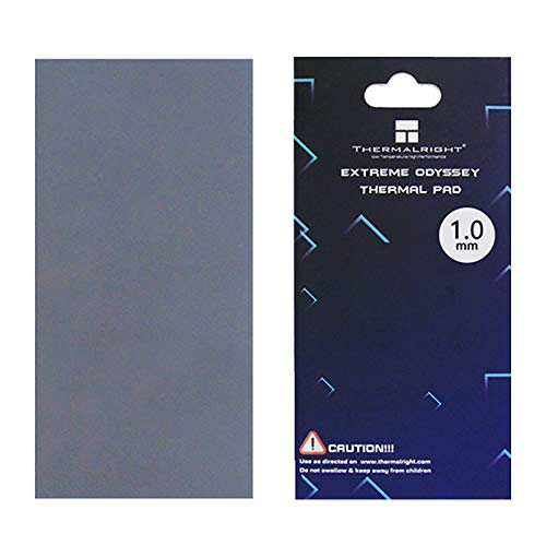 Thermalright Thermal Pad 12.8 W mK Non Conductive Heat Dissipation Silicone Pad for PC Laptop Heatsink GPU CPU LED Graphics Card, Silicone Thermal Pads 85×45mm Silicone Grease Pad Multi-Size(1.0mm)