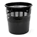 CABLEPELADO - Papelera Rejilla plastico 12 litros - Paper Bin - Cubo Reciclar - cesto Basura - contenedor - organización - Limpieza- Oficina - Color Negro