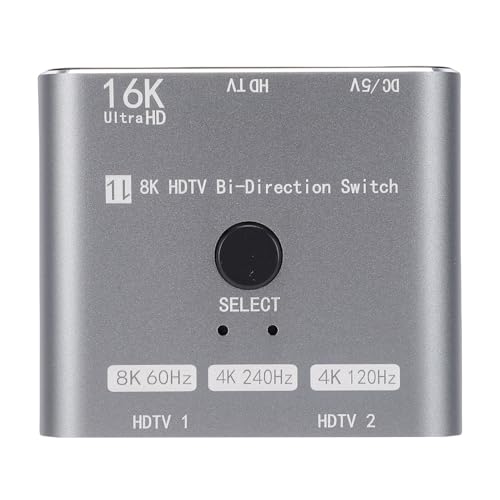 Conmutador HDMI 8K 60Hz bidireccional con transferencia de 48Gbps