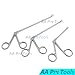 AAPROTOOLS 3 Each Hartman Alligator Ear Forceps Serrated 3.5' 5.5' 6.5' A+ Quality
