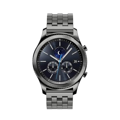 Image of Kai Tian Stainless Steel Watch Band 20 21 22 24 26 18mm for Men Women Solid Watch Bracelet Strap with Deployment Double Lock Black Silver Blue Grey Rose gold