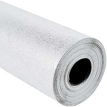 BalsaCircle 50 feet Silver Glittered Aisle Runner - Wedding Ceremony Engagement Party Reception Bridal Shower Decorations Supplies