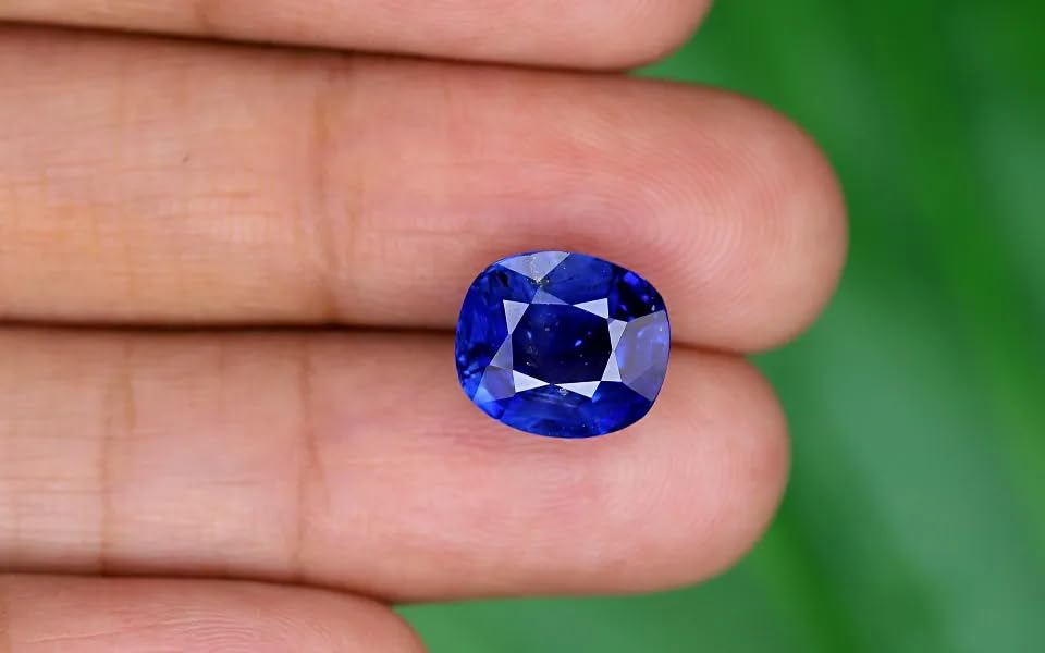 Saphir bleu authentique non traité pour éviter les fausses gemmes