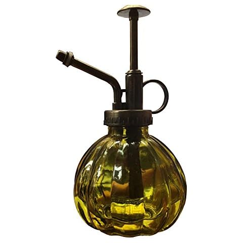 Layboo Vintage Style Transparent Glass Pumpkin Bottle Sprayer Watering Can Plant Mister (Green) Cover