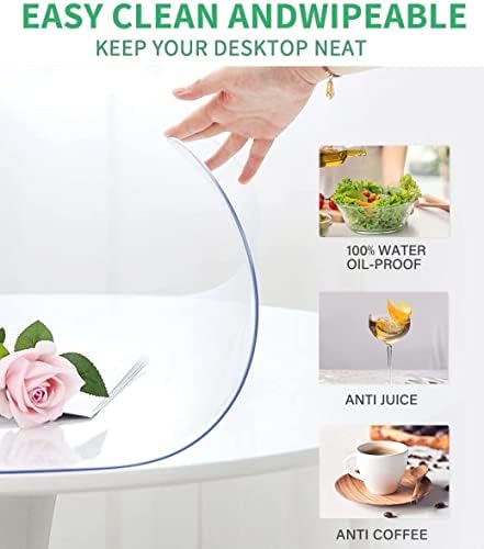 Clear Vinyl Runner Rugs - Durable Plastic Floor Protector Mat for Hardwood - Waterproof, Non-Slip, Heavy Duty Carpet Cover (16-51 inches)