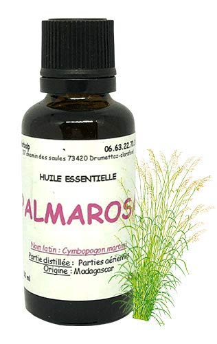 Huile essentielle de Palmarosa 100 ml Cymbopogon martini pure pour soins cutanés
