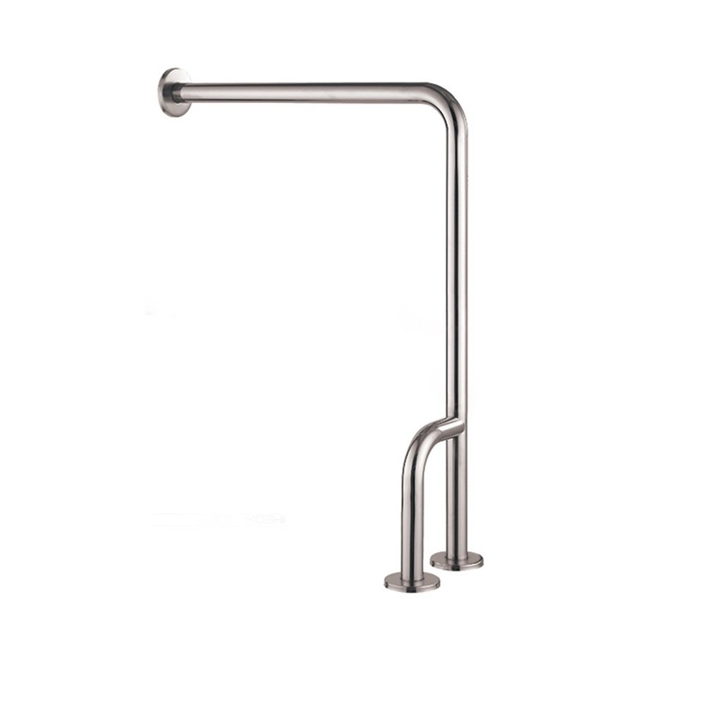 Fkxsxaz B Ath Support Rail 304 Stainless Steel L-Type Handrail Athroom Toilet Ar Handle Old Man Help Frame Guardrail For Shower/Bathroom,