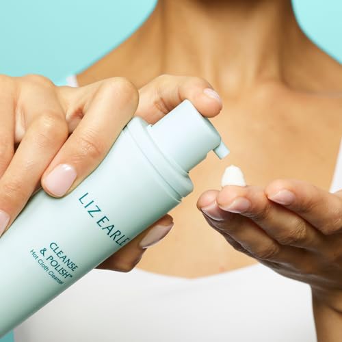 Nettoyant chiffon chaud Liz Earle 100ml exfoliant doux hydratant pour le soin de la peau