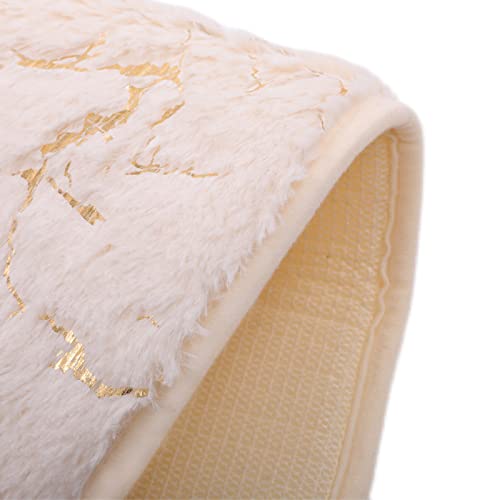 Kama Bridal Memory Foam Bath Mat Rug Soft Pile Bathroom Rugs Non-Slip Backing Fast Water Absorbent Shower Mat (White, 20"X32") #TOP4