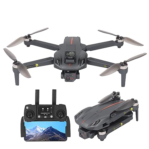 Mini Drone con Fotocamera, Drone Pieghevole WiFi 8K HD Doppia Fotocamera con...