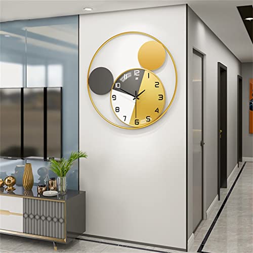 JFNHUTL Gold Round Wall Clock Without Punch Wall Clock Sapphire Crystal Decoration steampunk buy now online
