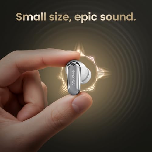 Image of DwOTS 717 PRO | ANC up to 32dB, 40HRS Playback, Fast Charging, Dual Pairing, Quad-mic ENC, Instant auto Connect, IPX5, Bluetooth v5.4, True Wireless Earbuds with mic (Arctic White)