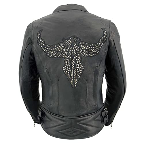 Image of Milwaukee Leather Women's 'Sporty and Elegant' Scooter Style Motorcycle Leather Rider Jacket