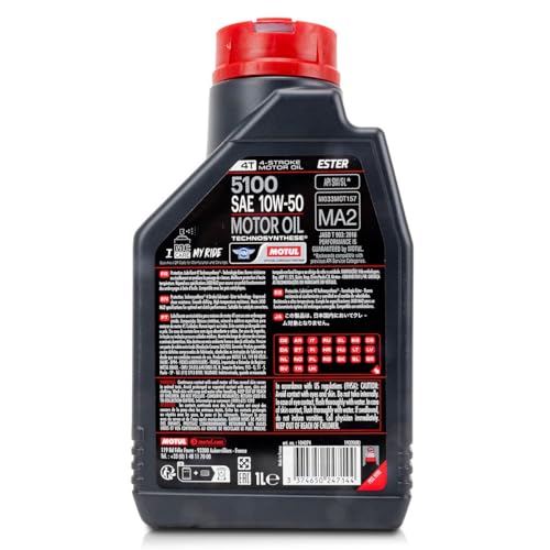 Motul 5100 4T Aceite Sintético 10W50 miniatura 2