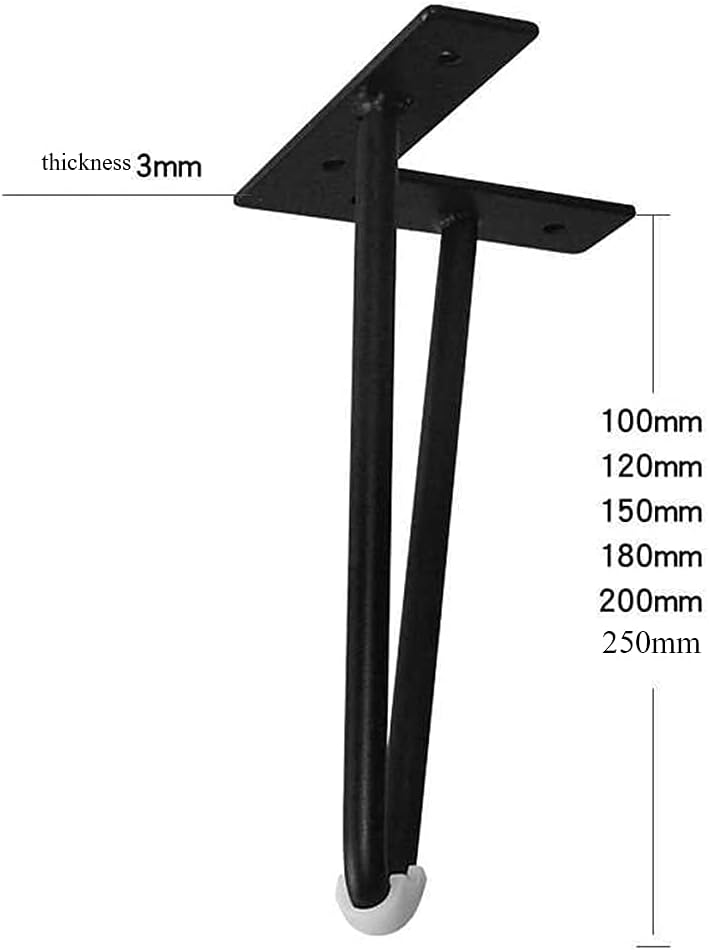 4 Furniture Legs Furniture Feet Thick Cabinet Legs Hardware Furniture Accessories Table Legs Sofa Feet Metal Replacement Furniture Feet,Golden(10cm)