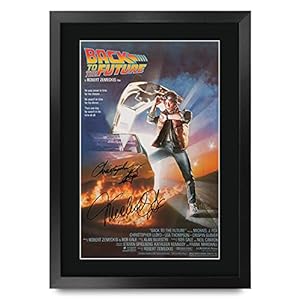 HWC Trading A3 FR Terug naar de toekomst Film Poster Gegoten Gesigneerd Cadeau GEVOERD A3 Gedrukt Handtekening…