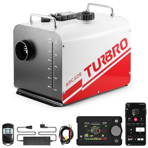 Chauffage diesel 12V 24V 8kW avec commande LCD et Bluetooth pour van