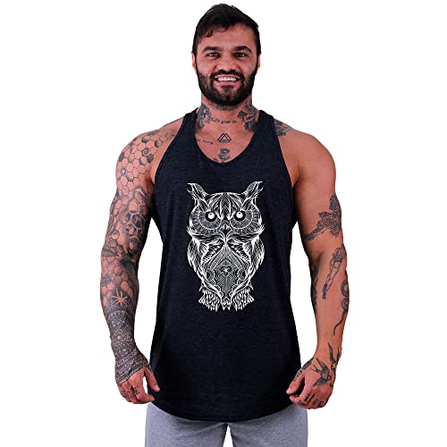 Kit 4 Regatas Longline Masculina MXD Conceito Academia Musculação Treino Gym Cavada Tank (GG, Opção