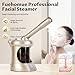 Facial Steamer Professional with More Steam for Deep Cleansing and Hydration, Face Steamer Featuring extendable arm, Steamer for Facial for Beauty, Spa and Home Use, Champagne Gold
