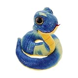 GLEAVI Kuschel-Schlange Plüschspielzeug Realistisches Schlangen-dekor Für Halloween Party-Geschenke Und Rollenspiele Blau Perfektes Accessoire Für Dekoration Und Kostüme