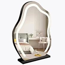 Vanity Mirror with Lights, LED Lighted Makeup Mirror, Touch Sensor with 3-Color Lighting, Dimmable, for Vanity Desk Tabletop.Black1