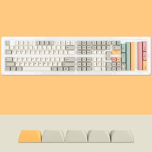 Image of Guffercty kred 9009 Retro XDA Profile Keycaps Set - Minimalist Dye-Sub PBT Compatible with 60% /65% /75% /96% Mechanical Keyboards (9009-XDA)