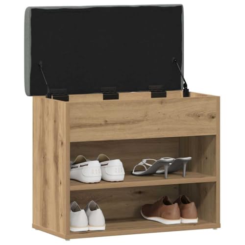 Banc rembourré pour entrée résolvant le désordre des chaussures - 4