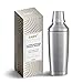 FABV Shaker professionale da cocktail con coperchio a forma di spirito, 600 ml, in acciaio inox isolato sotto vuoto per cocktail, mixer da cocktail con filtro da cocktail integrato (acciaio inox)