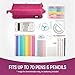 ZIPIT: Lenny Pencil Case - Pink - Large Storage Capacity Zipper Pouch, Makeup & Stationery Bag, School-Travel, Washable Polyester, Kids-Teens-Adults