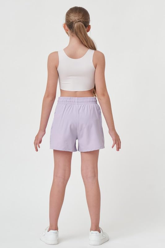 Girls Athletic Shorts with Spandex Liner Quick Dry Running Fitness Shorts for Kids Teen Active Sports Track - Image 4