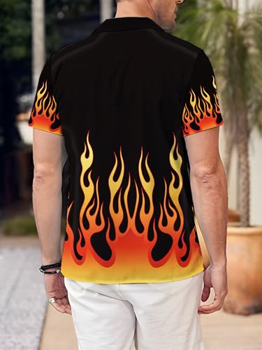 Hawaiian Shirts for Men Button Down Tropical Summer Beach Shirt4