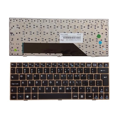 Clavier ordinateur portable russe compatible MSI Wind U135 U160dx U180 cadre blanc UI Gold