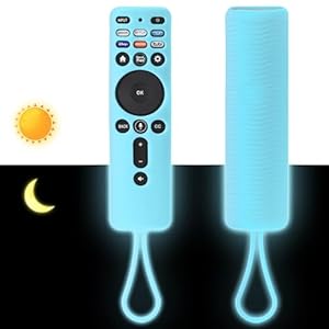 Luminous Blue Silicone XRT260 Remote Cover, Shockproof Silicone Protective Case Compatible with VIZIO XRT260 Smart TV Controller with Lanyard(Upgraded-Glow in Dark Blue)