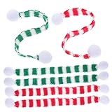 HYTROVE 6個チュアスカーフ クリスマスワインボトル飾り 手作りクラフト用