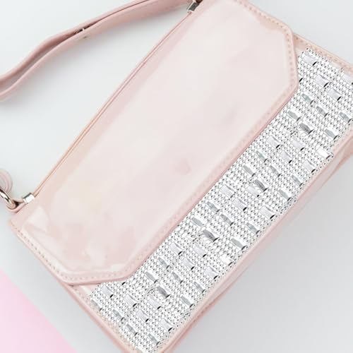 Cinta de pedrería plateada resistente de imitación en rollo para bodas y manualidades 8
