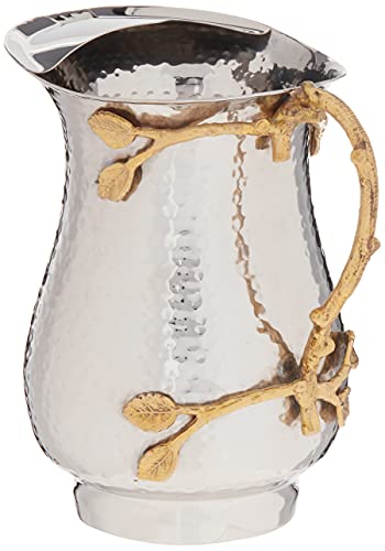 Elegance Golden Vine Pitcher, 1.5 Quart, Silver/Gold #TOP2