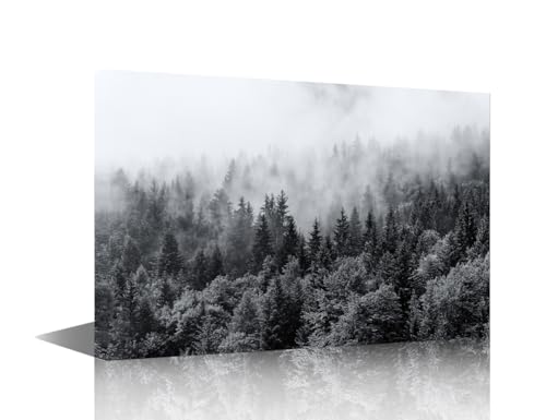 Toile murale paysage naturel pour revitaliser un mur blanc de salon vide