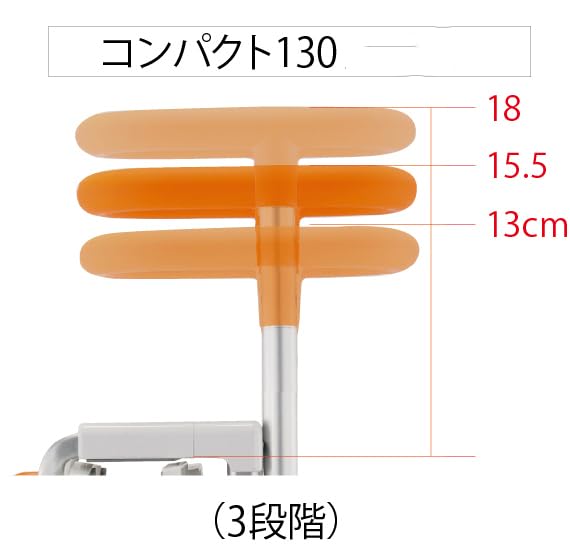 Amazon | 入浴グリップ[ユクリア]コンパクト130 PN-L12211D オレンジ
