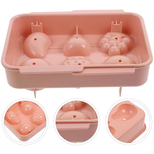 Bandeja para cubitos de hielo KALLORY diseño gato rosa miniatura 7