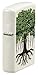Zippo Tree of Life Texture Print Design White Matte Pocket Lighter