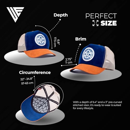 Image of Urban Effort Trucker Hat for Men - Mesh Back Baseball Cap, 5 Panel Snapback Hats for Men and Women
