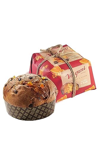 Vergani - Panettone italien artisanal traditionnel aux fruits confits 750g - Confectionné à Milan - Gâteau de Noël typique d'Italie - Idée cadeau Noël