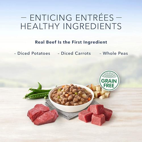Blue Buffalo Delights Natural Wet Dog Food Filet Mignon in Gravy/NY Strip in Gravy 3.5 oz. Cup (Case of 12) image 3