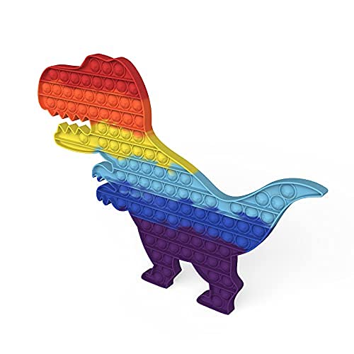 Jumbo Pop It,Poppits Rainbow,Giant Among Us Pop It, 12.6" Jumbo Pop Fidget Toy,Dinosaur Shape Big Size Pop Push Bubble Fidget Sensory Toy,Pop Silicone Fidget Toy Cheap