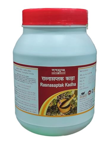 Tansukh Rasnasaptak Kadha/Kwath - Pack of 500 gm | Tulsi, Dalchini, Giloy, Ashwagandha, Haridra, Amla Manuka | Supports in Immunity | Container Type - Bottle